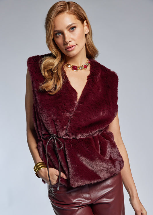 Glenna Gilet Rood