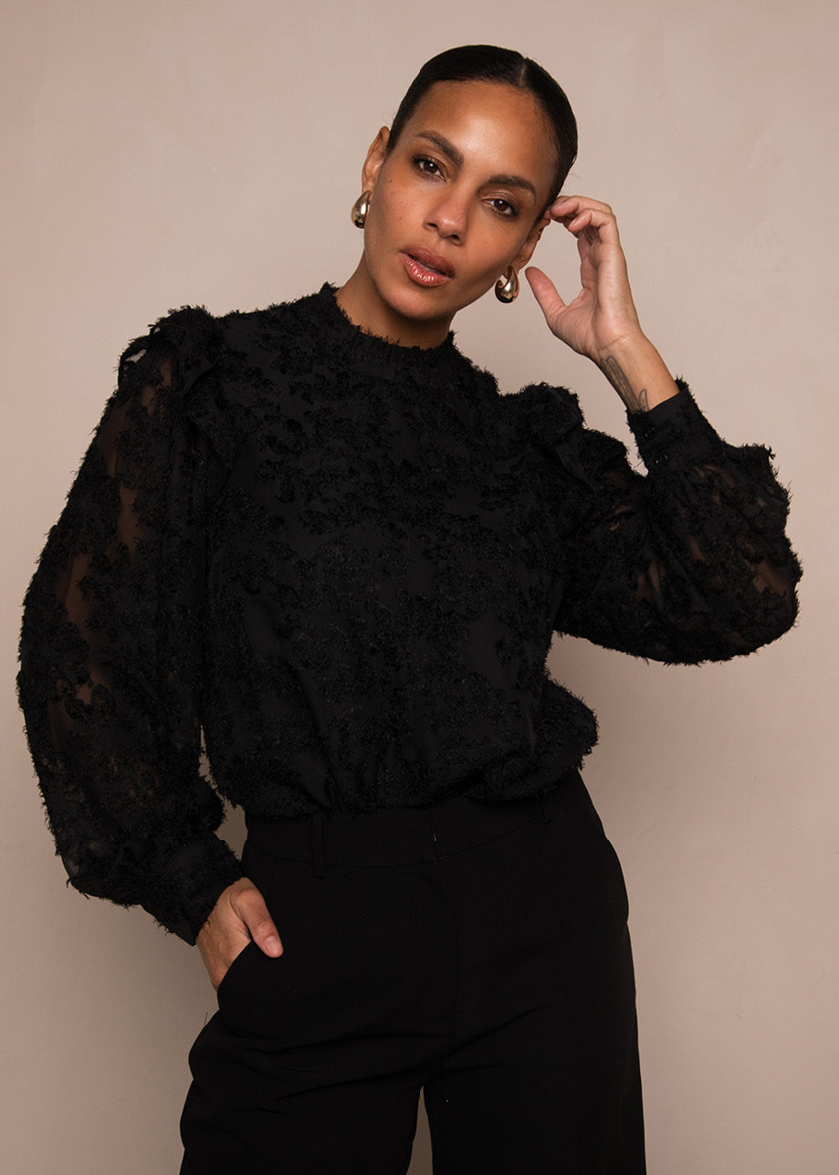 Bambie Blouse Zwart