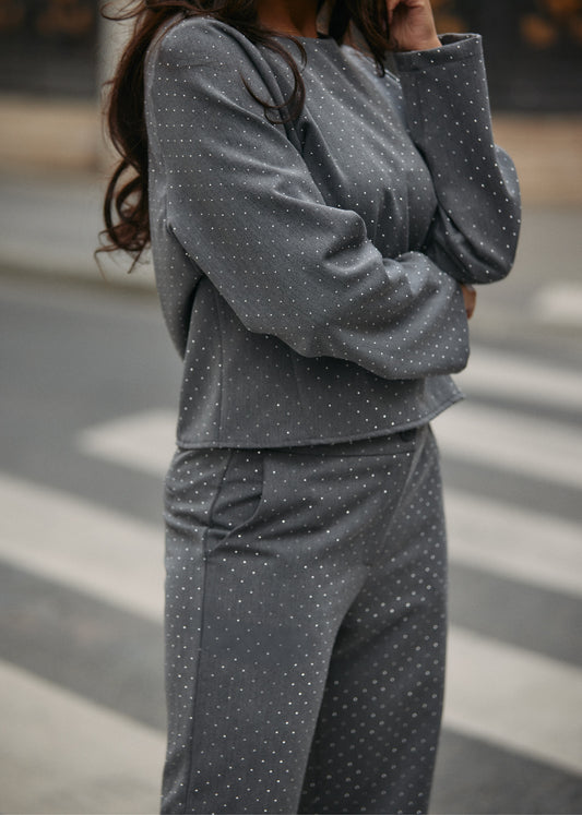 Zarifa Top Grey