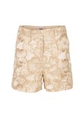 Plume Jacquard Shorts - Sandy Beach