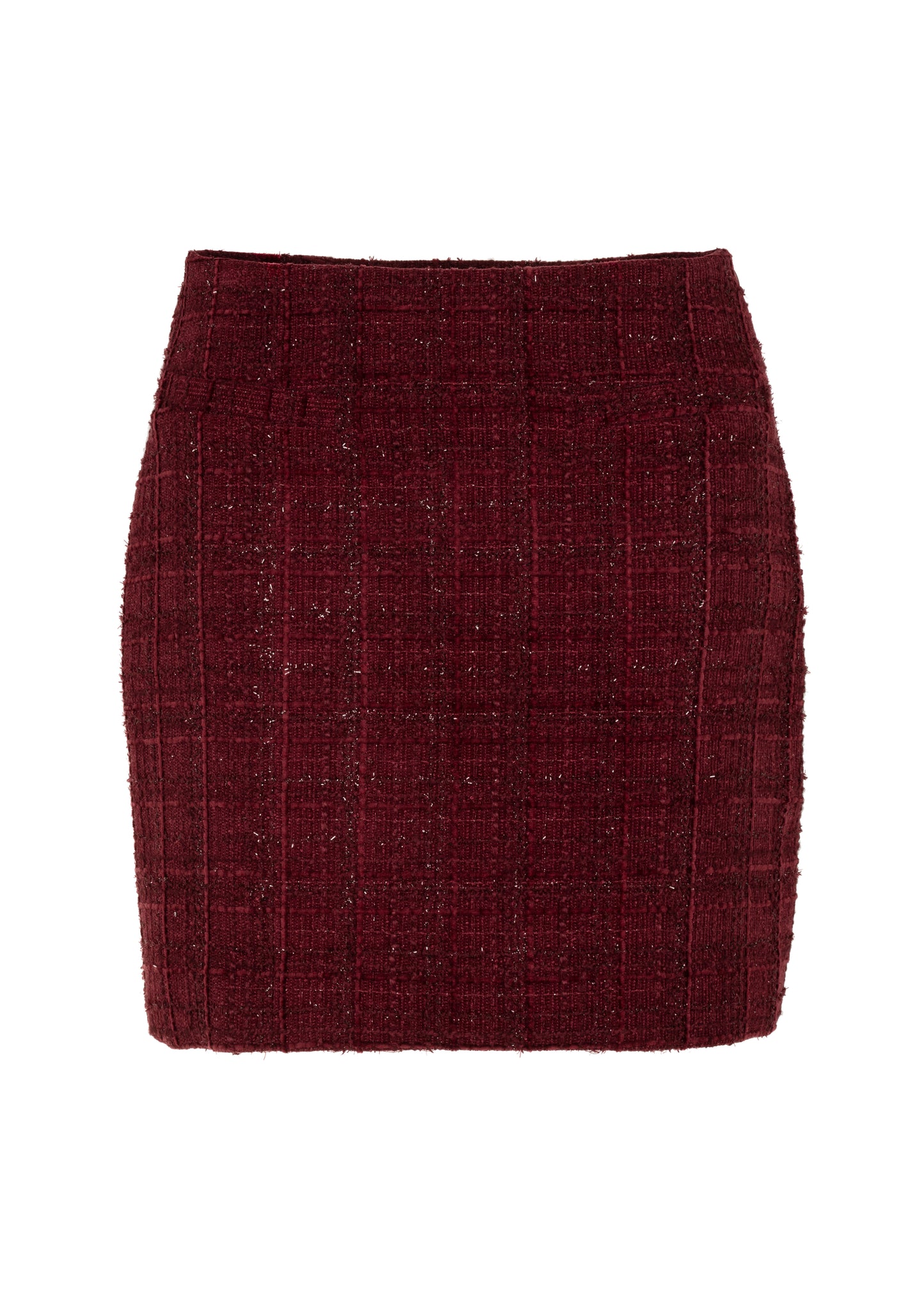 Sally Boucle Rok - Burgundy