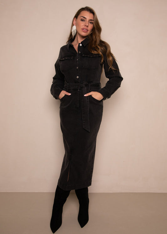 Danya Dress Black Wash