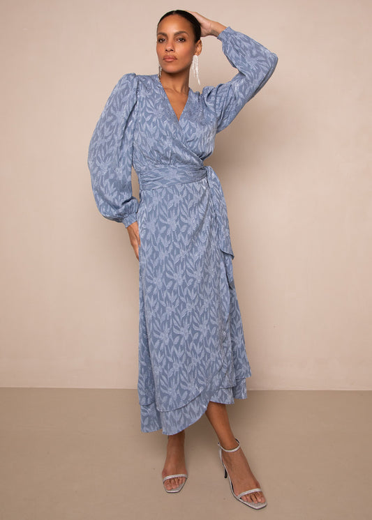 Blossom Jurk Faded Blauw