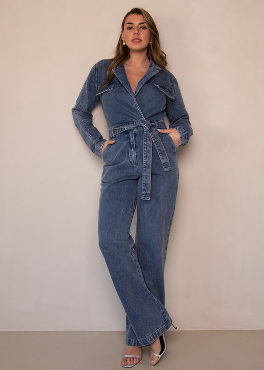 Yael Denim Jumpsuit Blue wash