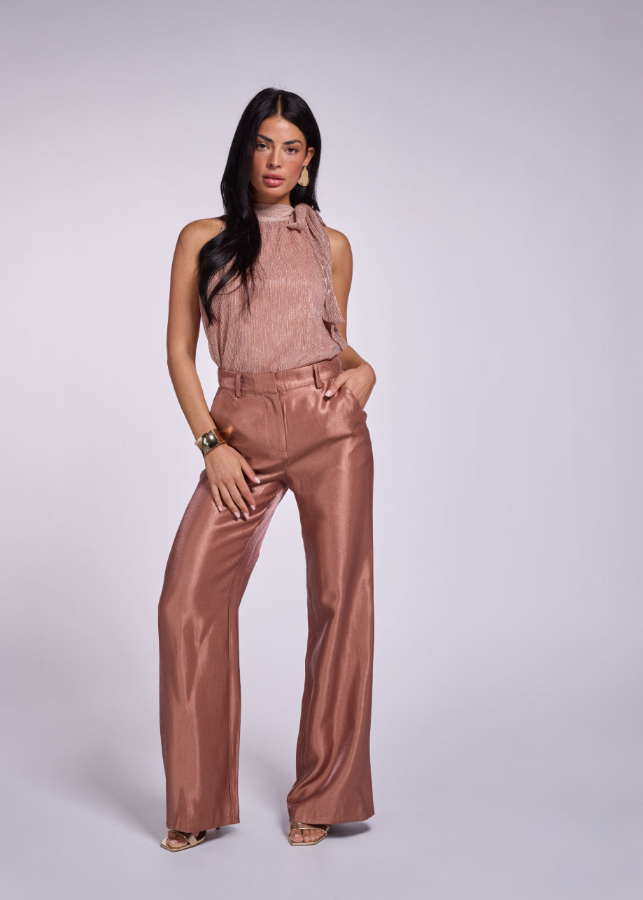 Tamika Sleeveless Top - Copper