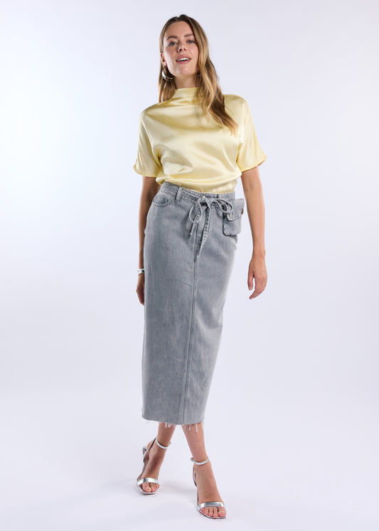 Tansy Top Ss Butter Yellow