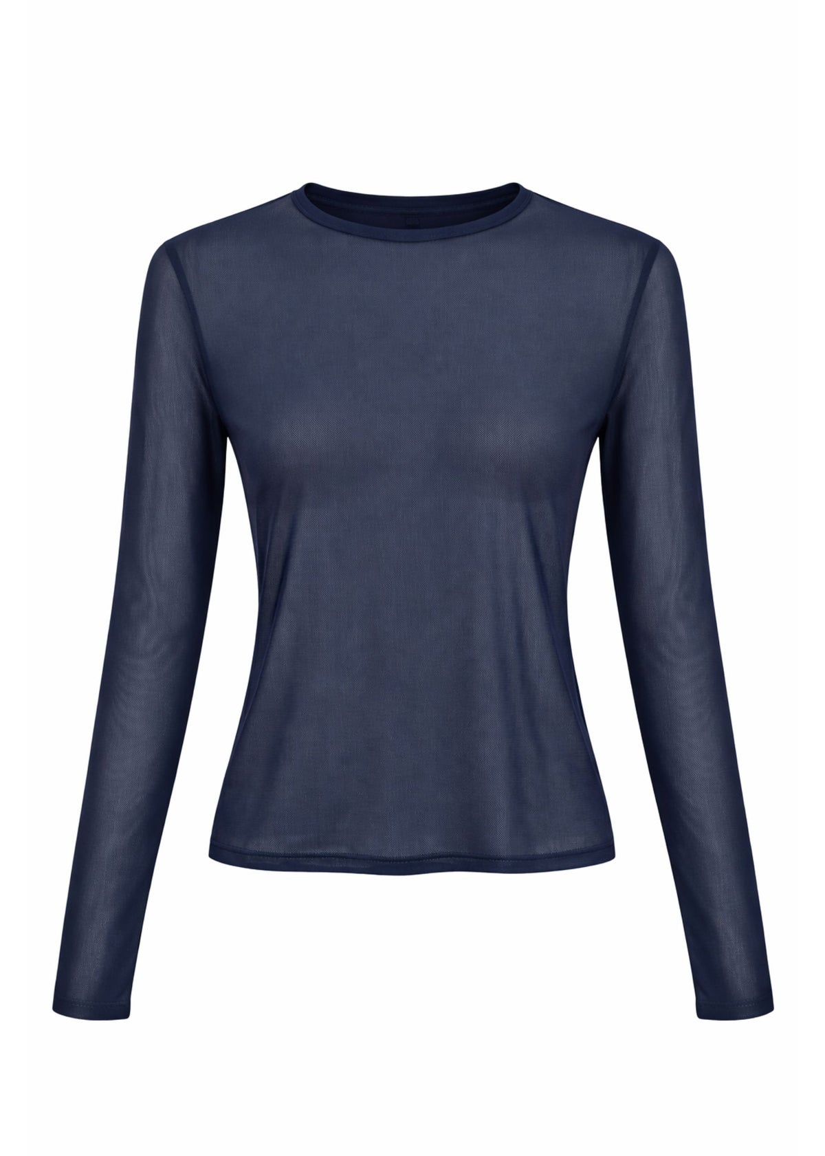 Tally Lange Mouw Top - Midnight Blue