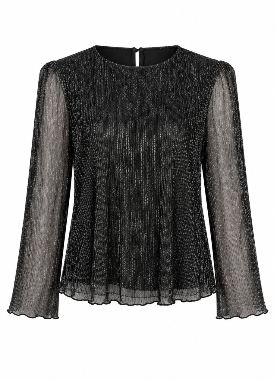 Tamia Top - Black Silver