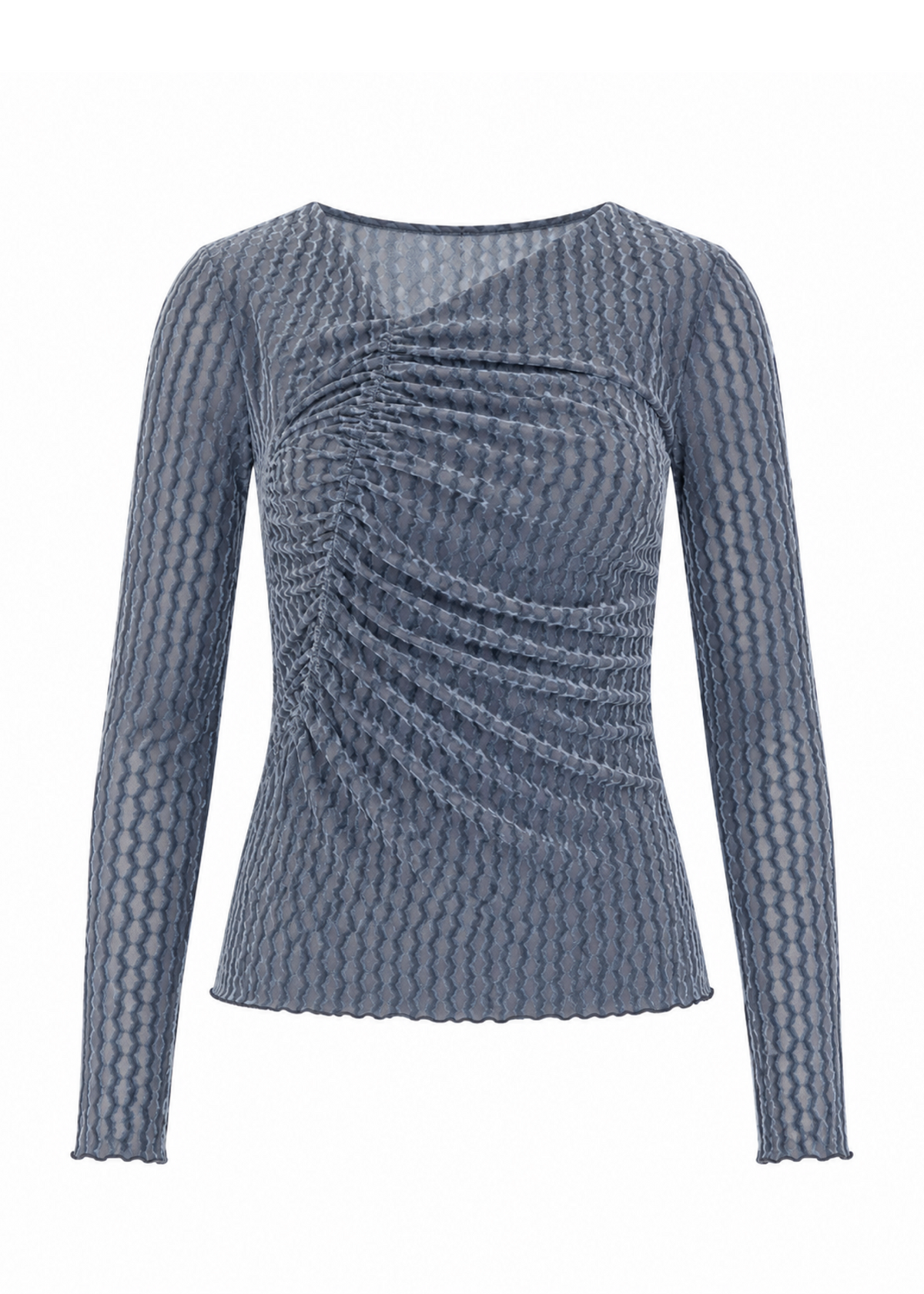 Tamina Mesh Top - Hazy Blue