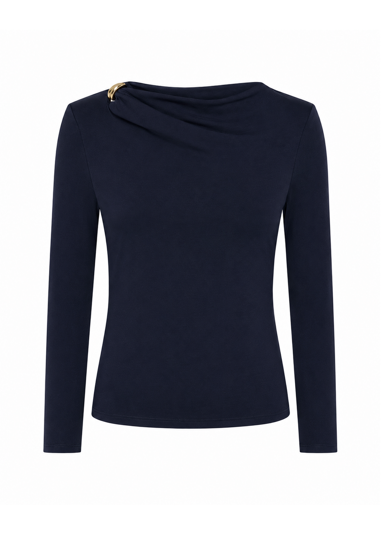 Tana Stretch Long Sleeve Top - Midnight Navy