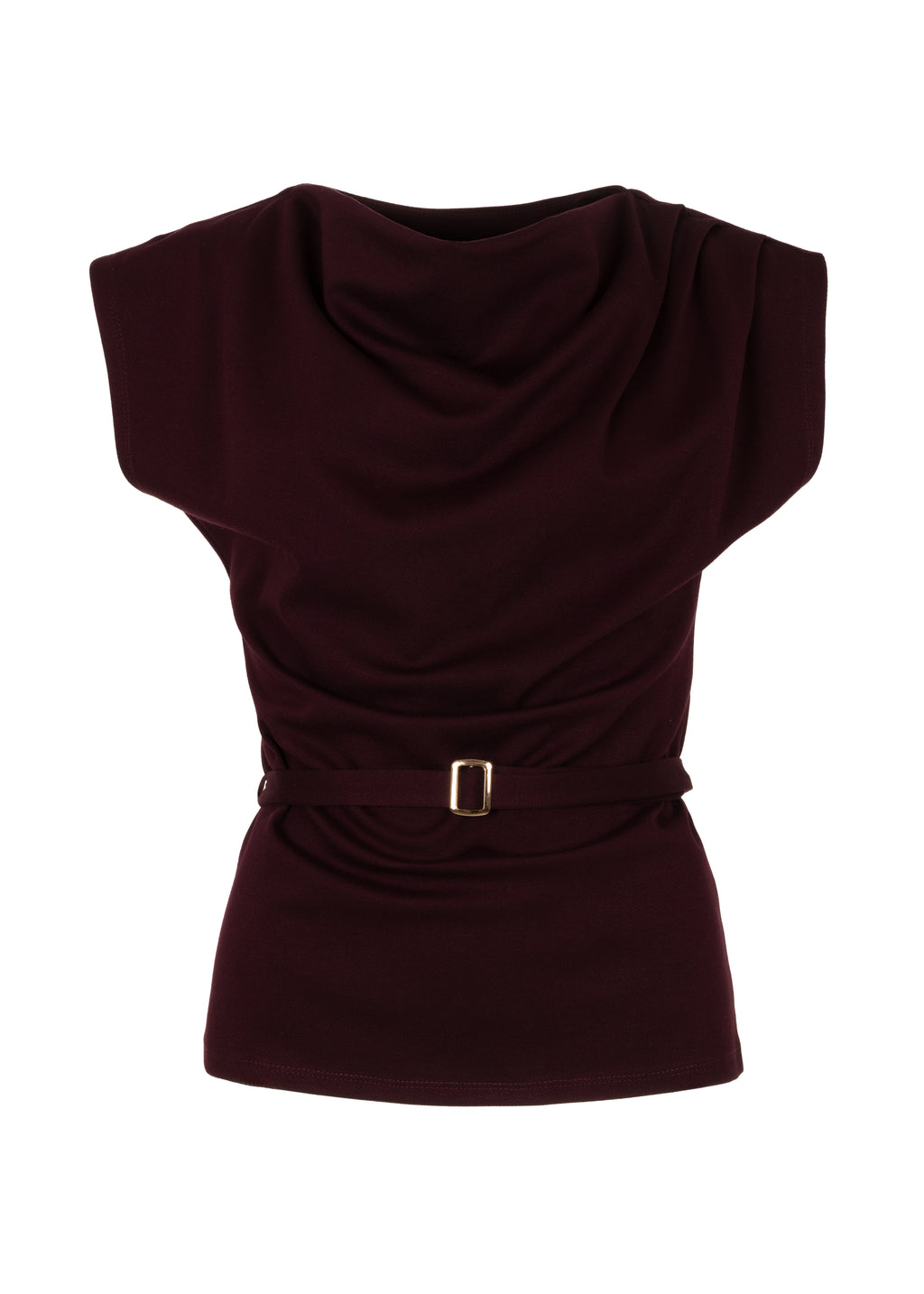 Tansy Tailored Top - Burgundy