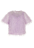 Tara Textured Top - Lilac Dream