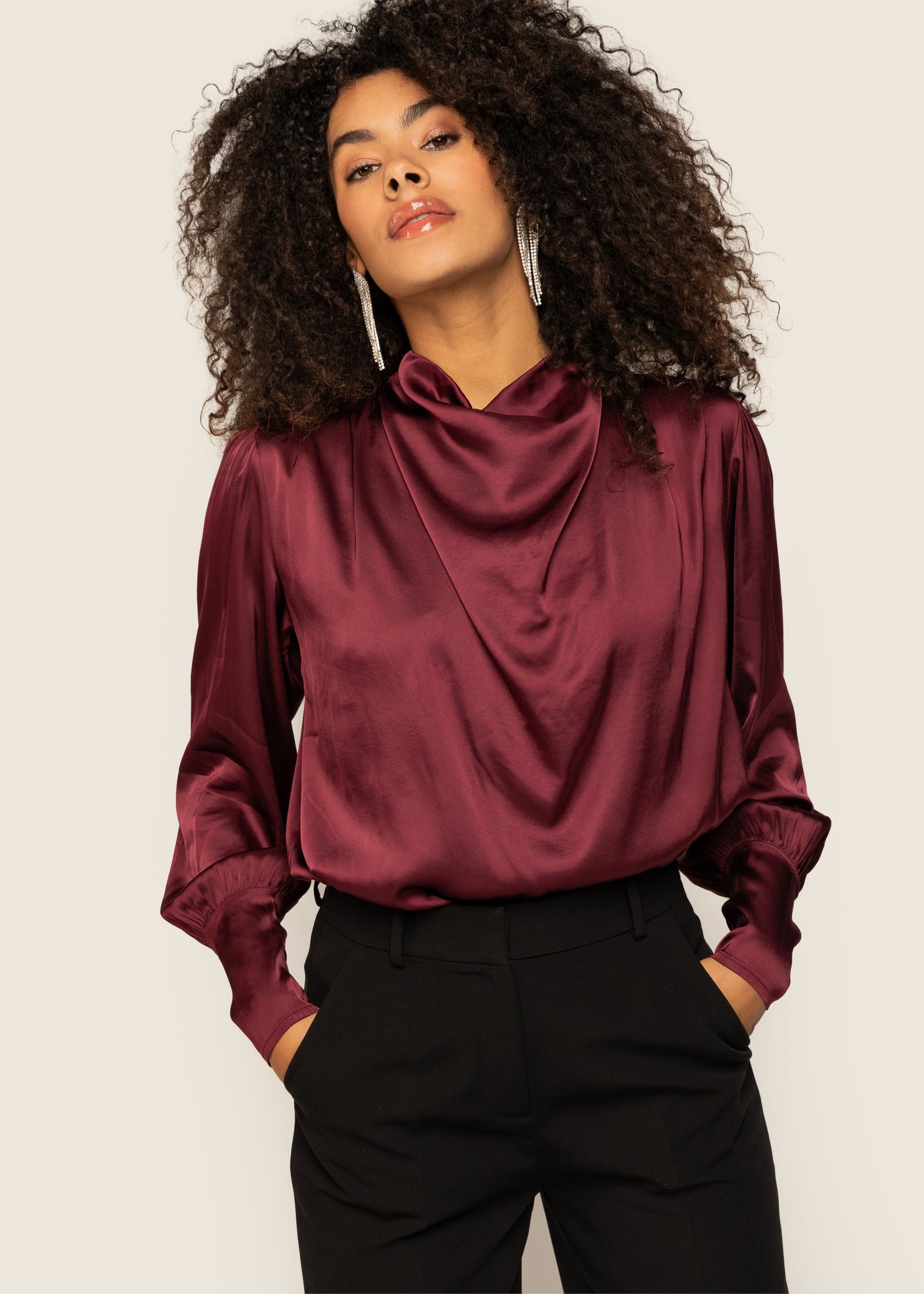 Teske Blouse Burgundy