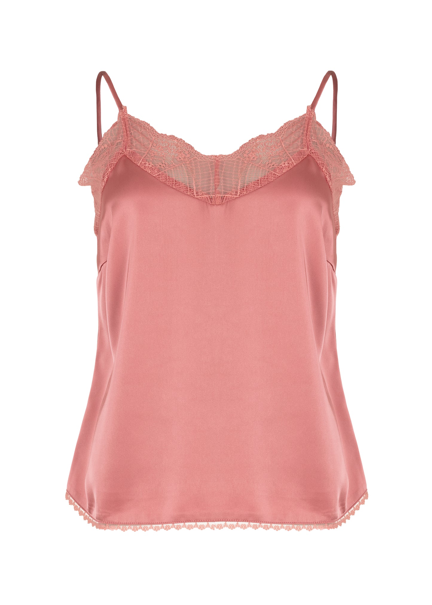 Tiva Top met Kant - Dusty Rose