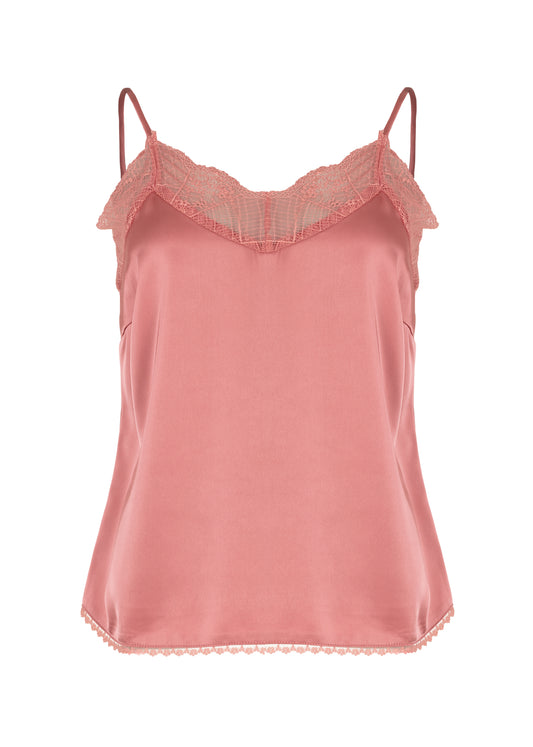 Tiva Top met Kant - Dusty Rose