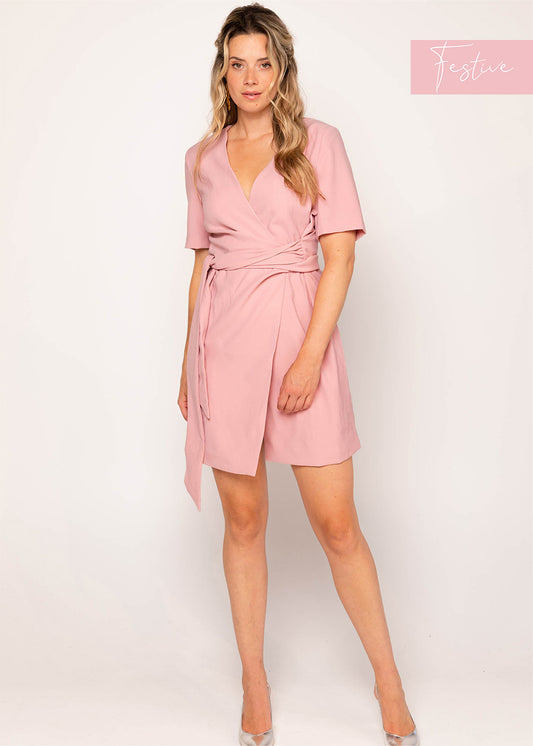 Ulexia Ss Dress Soft pink