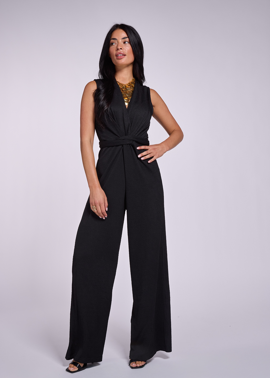 Vasili Sleeveless Jumpsuit - Black