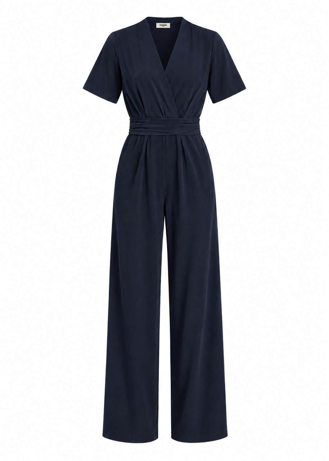 Vasili Jumpsuit Korte Mouw - Navy Blue