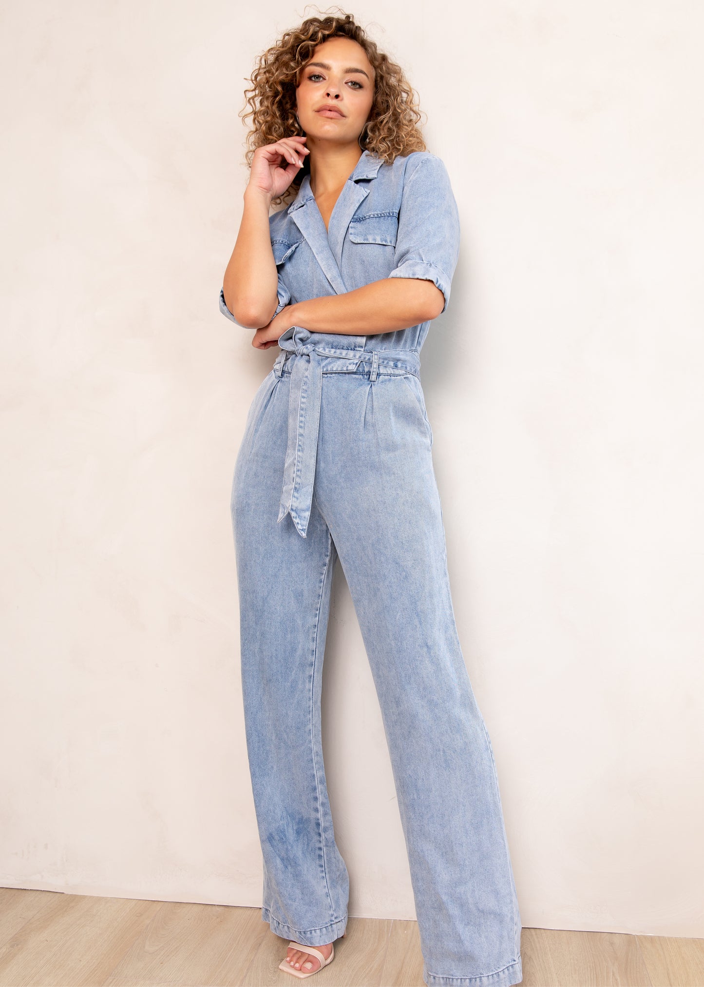 Yael SS Jumpsuit Mid blue