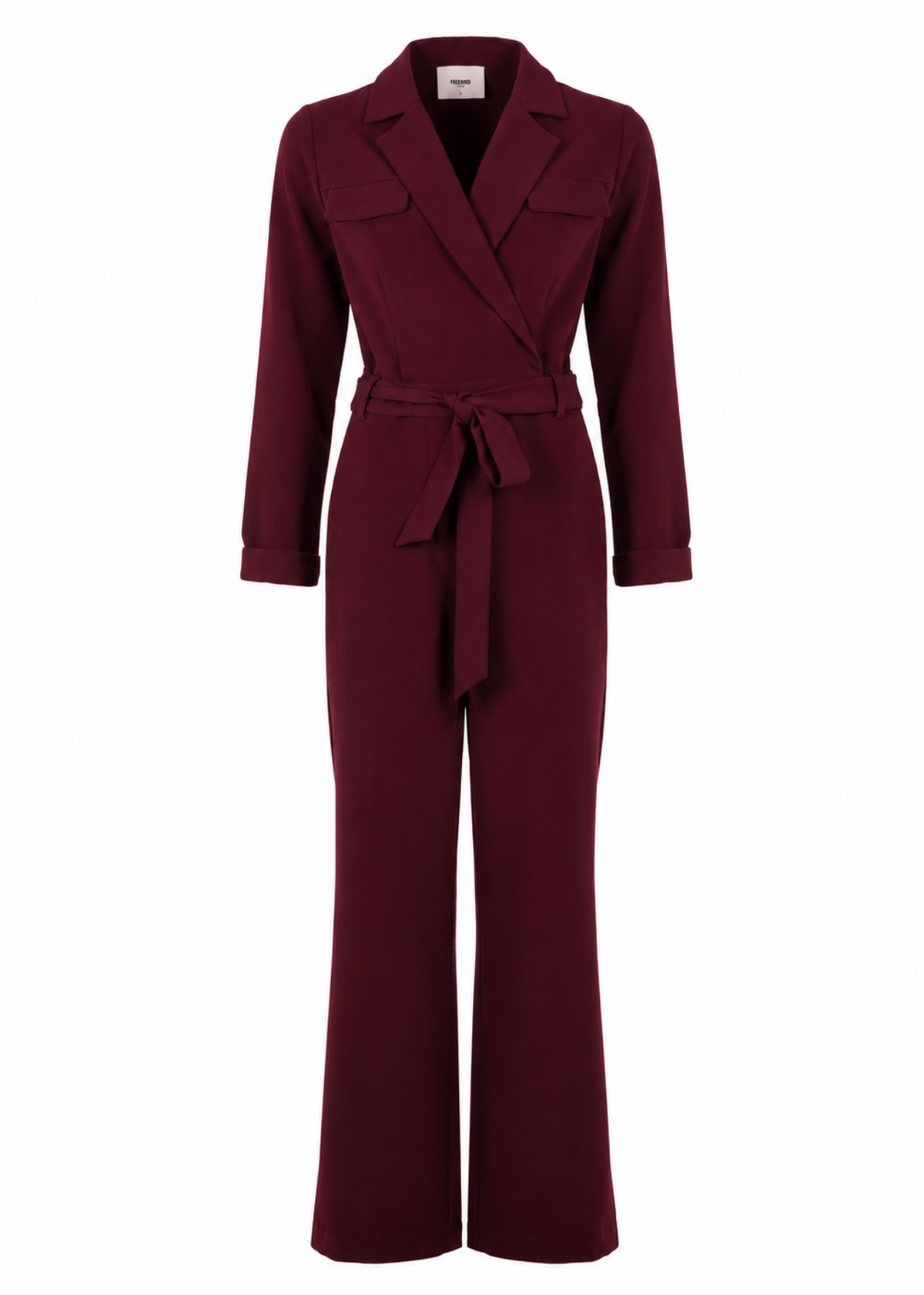 Yael Long Sleeve Jumpsuit - Burgundy