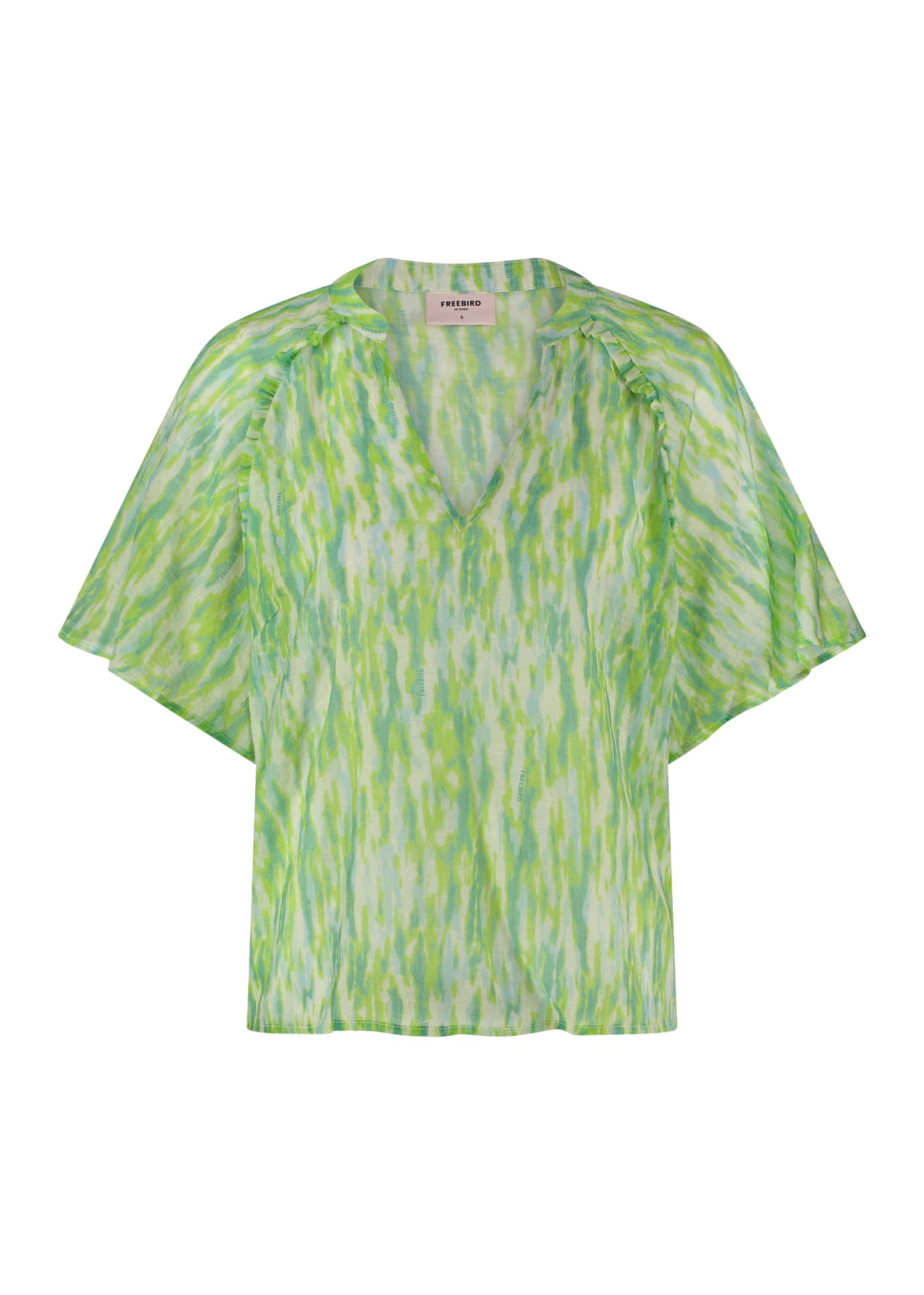 Bellamy Ss Top Abstract green