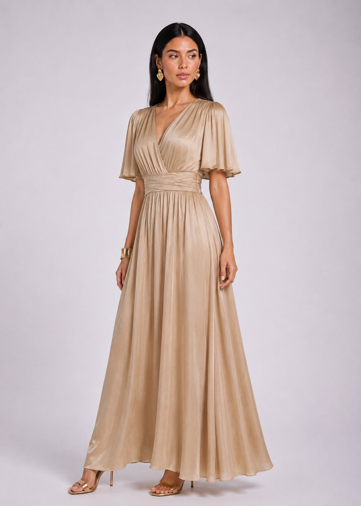 Domia Maxi Dress - Sandy Beach
