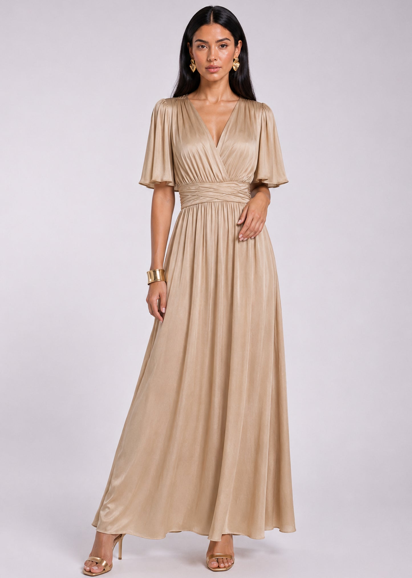 Domia Maxi Dress - Sandy Beach