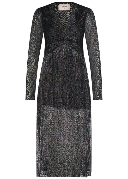 Giselle Ls Dress Black/Silver