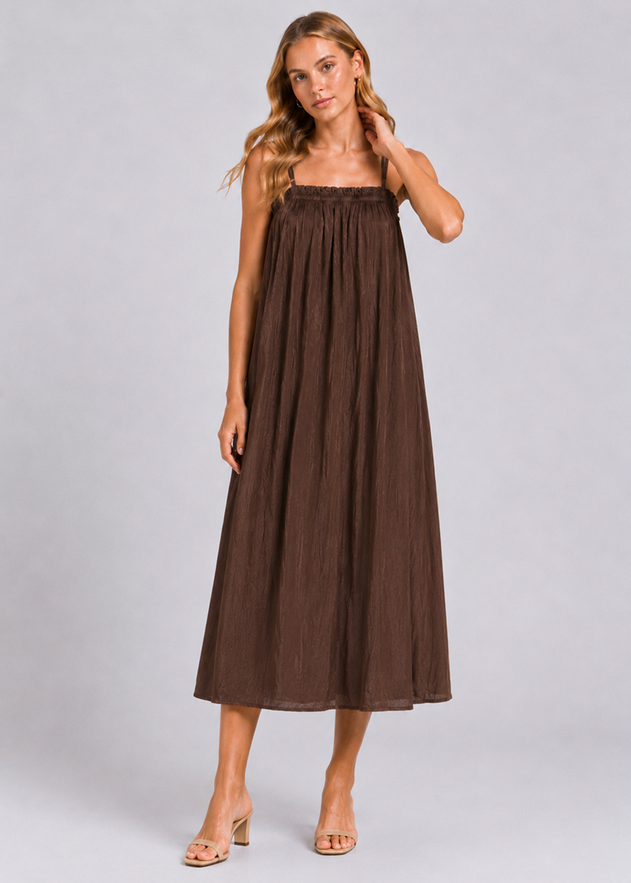 Dolce Maxi Jurk - Golden Cacao