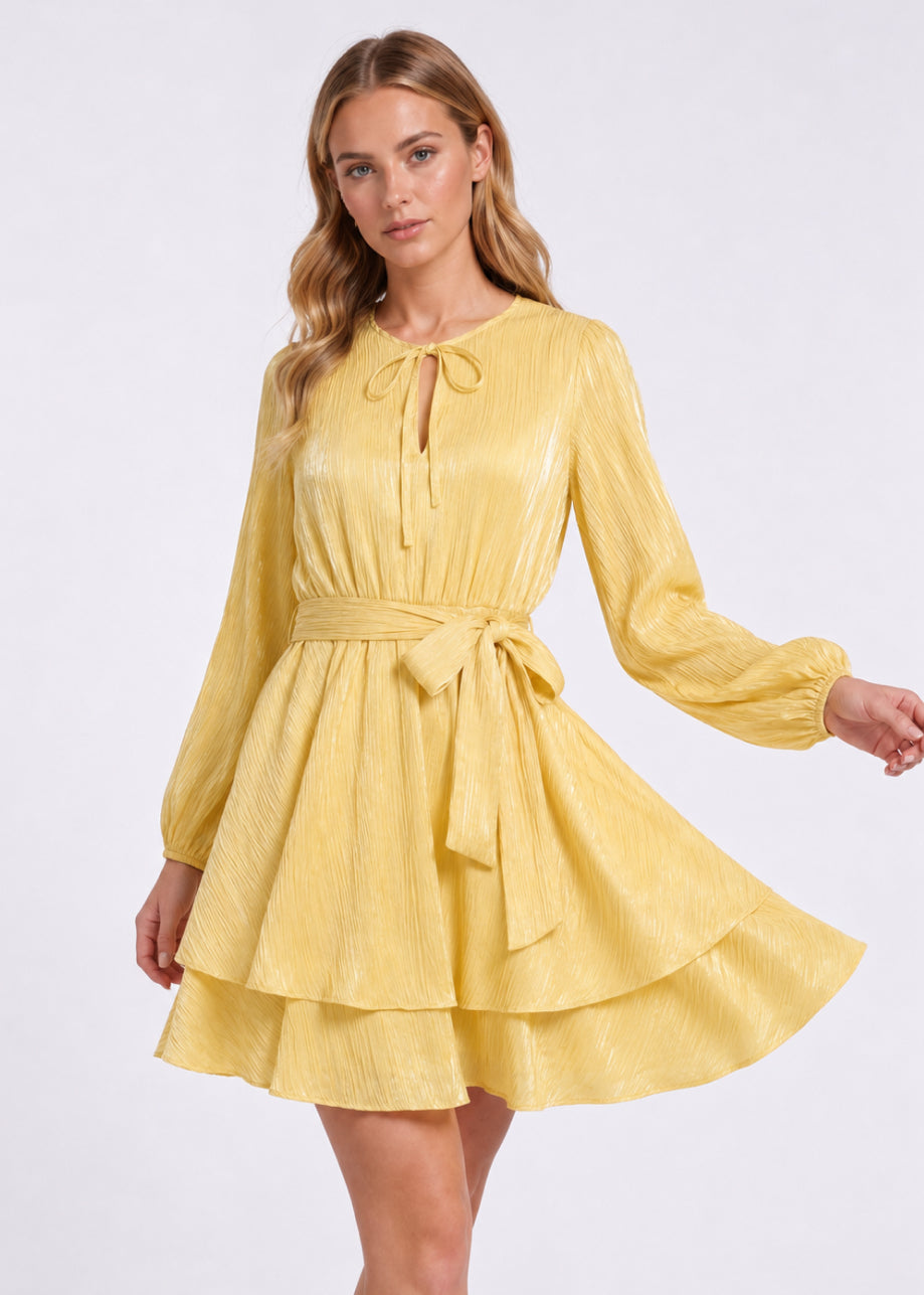 Dawn Flowy Dress - Bright Sunshine