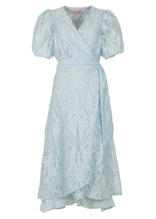 Blossom Layer Dress Clear blue