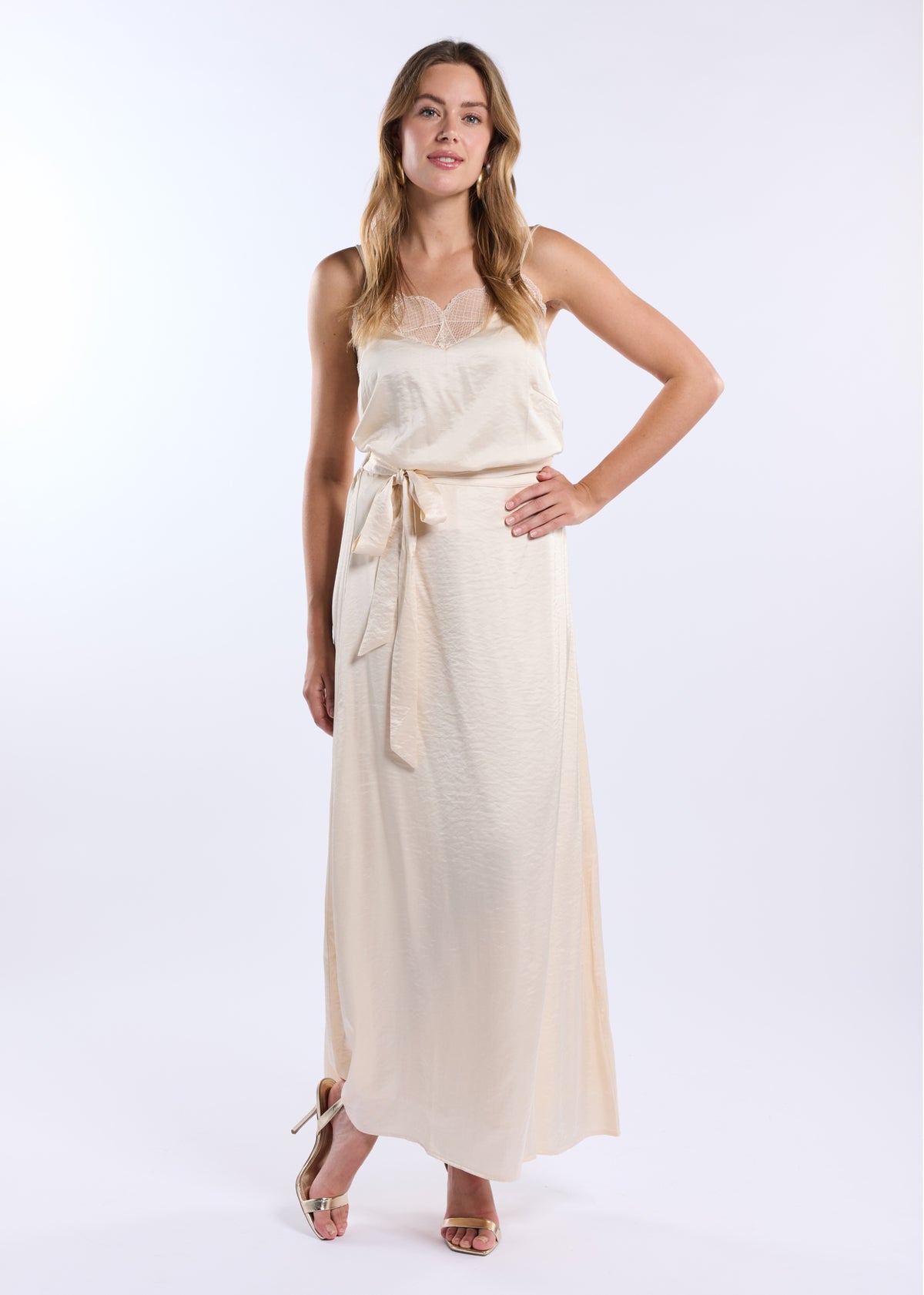 Sandie Long Skirt - Off White